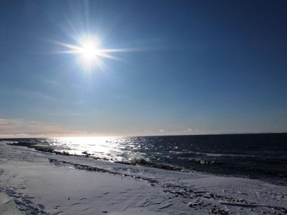 Die Küste der Barentsee